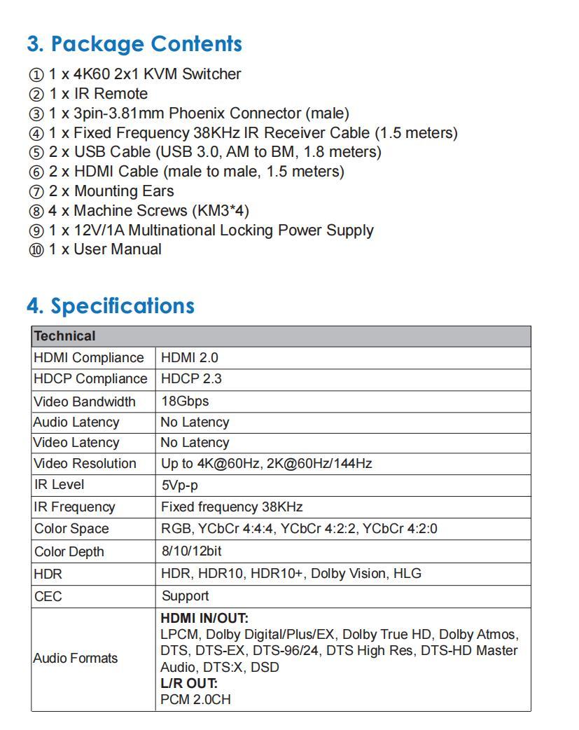 4K60 2x1 KVM switch-HDMI KVM switch-DP optical transceiver_DP splitter ...