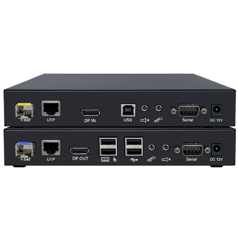 4K60Hz DPKVM Fiber-Optic Encoding Extender
