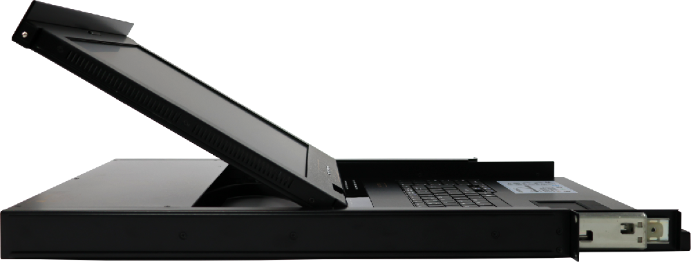 17.3-inch 4-port VGA LED KVM Switch