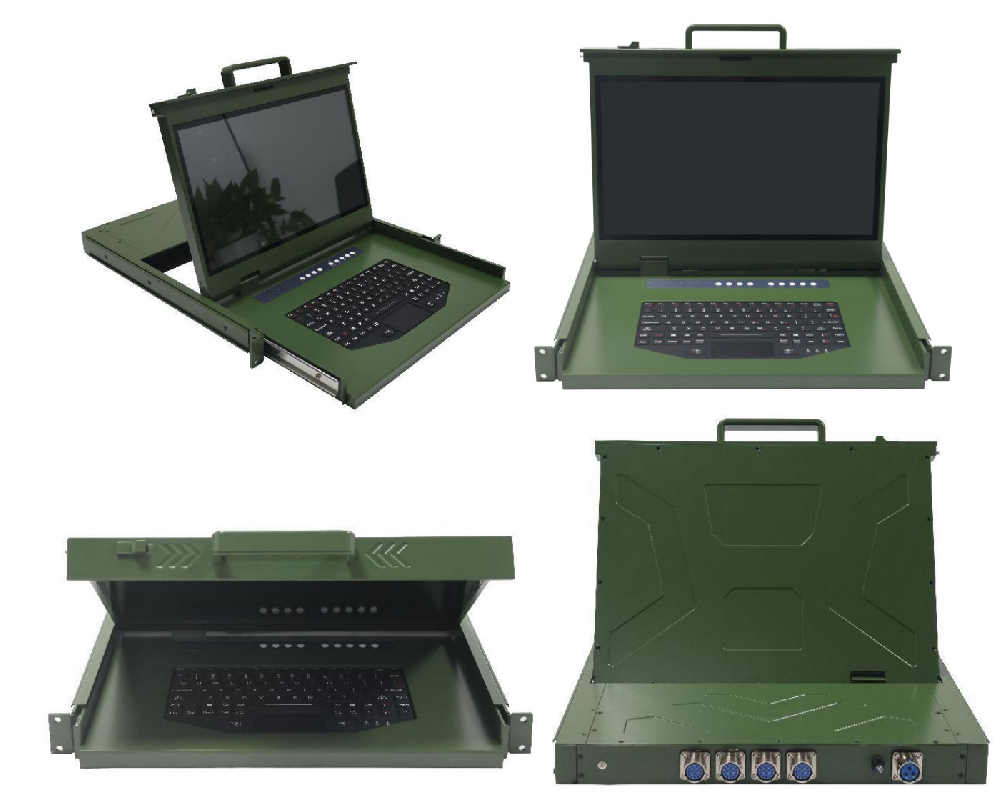 17.3-inch 4-port VGA LED KVM Switch