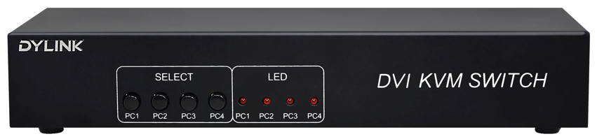 DVI KVM 4-port switch (audio）