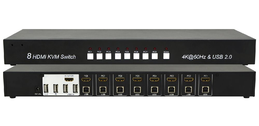 8 Port HDMI KVM Switch